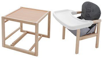Стульчик-трансформер Babyroom Винни-230 eko графит / серый (мишка и звезда) 680573 фото