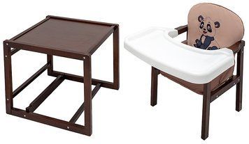 Стільчик-трансформер Babyroom Пеппі тонований капучино / шоколад (панда) 681109 фото