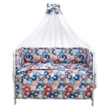 Дитяча постіль Babyroom Gold RG-08 різнокольорові ведмедики 681908 фото