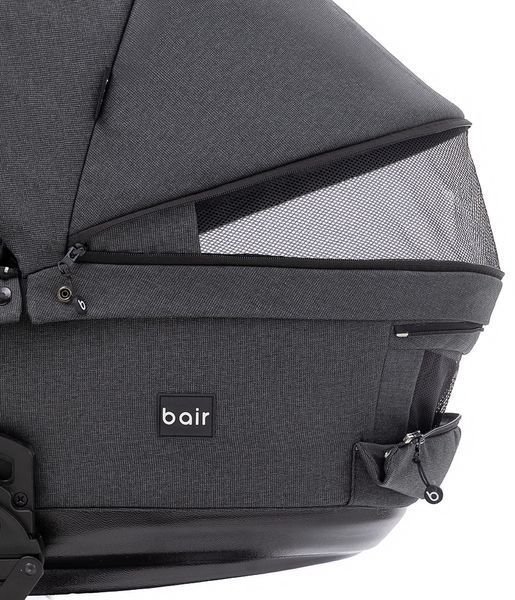 Коляска 2 в 1 Bair Kiwi Plus Soft BKP-219 графит 680904 фото