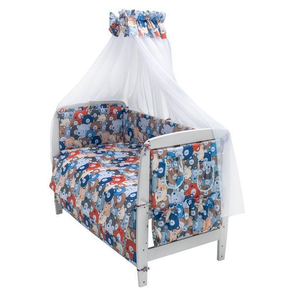 Дитяча постіль Babyroom Gold RG-08 різнокольорові ведмедики 681908 фото