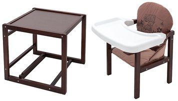 Стульчик-трансформер Babyroom Винни-220 тонированный шоколад / капучино (мишка с чашкой) 680563 фото