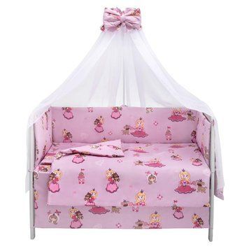 Дитяча постіль Babyroom Gold RG-08 рожевий (принцеса з собачкою) 681910 фото
