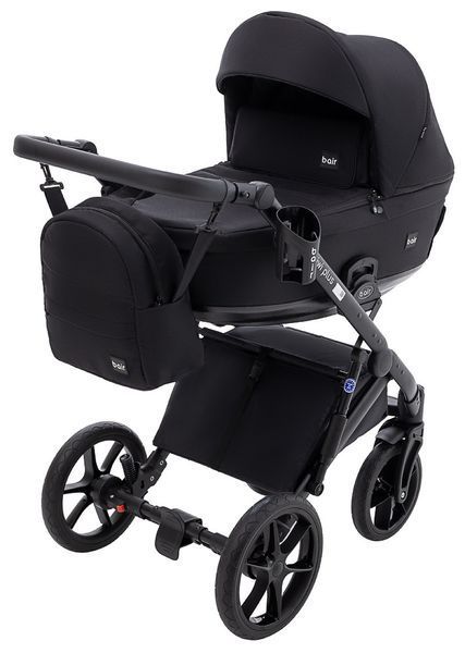Коляска 2 в 1 Bair Kiwi Plus Soft BKP-452 черный 680905 фото