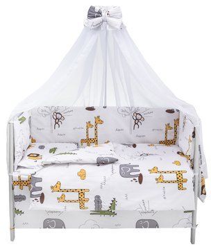 Дитяча постіль Babyroom Gold RG-08 білий (сафарі) 681902 фото