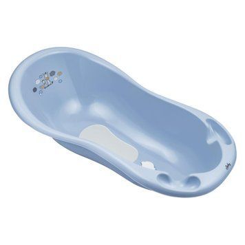 Ванна 100 см з пробкою і антиковзаючим килимком Maltex Zebra Bathtub 100 cm with plug and anti-slip mat 6753_35 blue (блакитний) 681227 фото