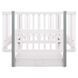 Кровать Babyroom Луна LU-3 маятник, ящик белый/серый 681898 фото 1