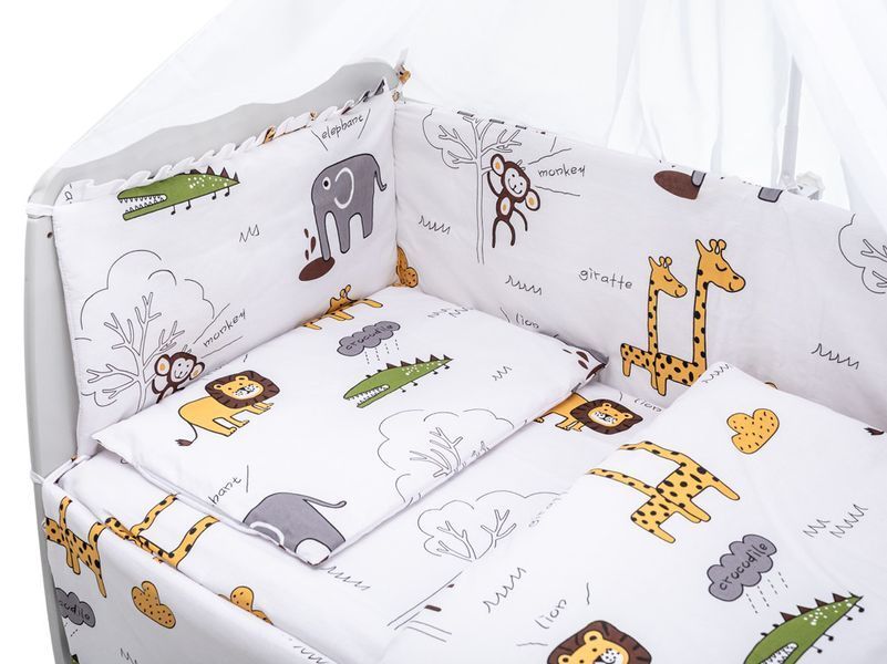 Дитяча постіль Babyroom Gold RG-08 білий (сафарі) 681902 фото