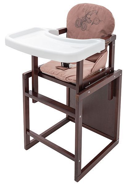 Стульчик-трансформер Babyroom Винни-220 тонированный шоколад / капучино (мишка с будильником) 680562 фото