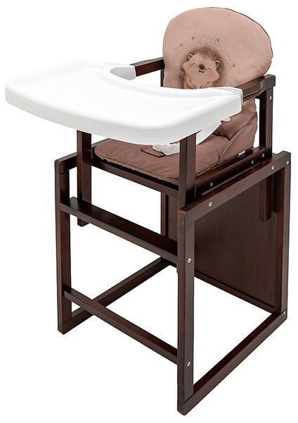 Стільчик-трансформер Babyroom Пеппі тонований капучино / шоколад (їжачок, серця) 681107 фото