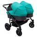 Коляска 2 в 1 для двойни Bair Sorento DUO BS-01 бирюзовый / графит 681661 фото 5
