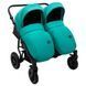 Коляска 2 в 1 для двойни Bair Sorento DUO BS-01 бирюзовый / графит 681661 фото 7