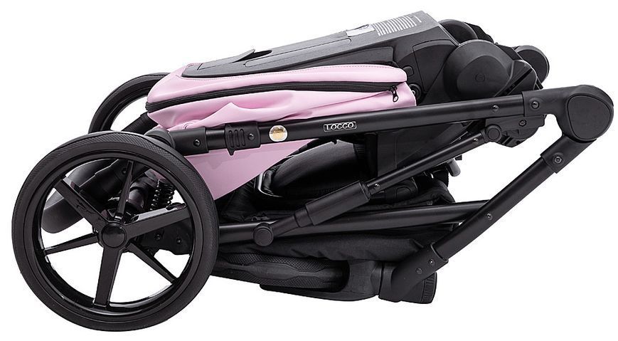 Коляска 2 в 1 Adamex Locco Eco SA-16 розовый 681031 фото