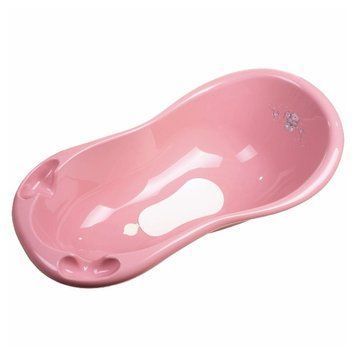 Ванна 100 см з пробкою і антиковзаючим килимком Maltex Bear Bathtub 100 cm with plug and anti-slip mat 2138_42 pink (рожевий) 681197 фото