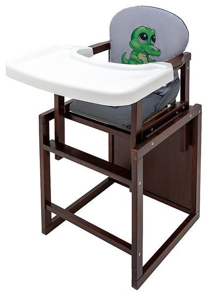 Стільчик-трансформер Babyroom Пеппі тонований сірий / графіт (крокодил) 681113 фото