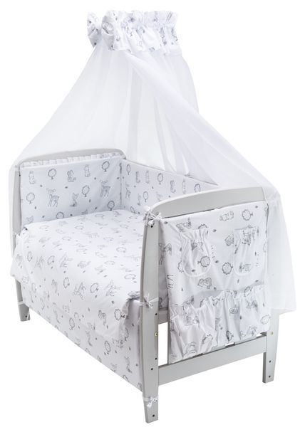 Дитяча постіль Babyroom Gold RG-08 білий (лисичка, ведмедик, зайчик, олень) 681901 фото