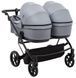 Коляска 2 в 1 для двійні Adamex Leo Duo Tip TК-60 темно-сірий 681141 фото 5