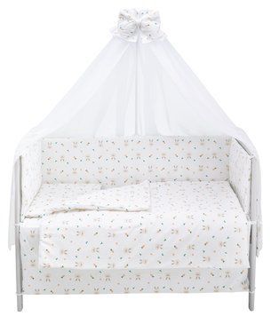 Дитяча постіль Babyroom Gold RG-08 білий (кролики з морквою) 681899 фото