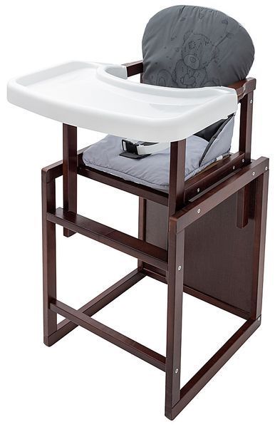 Стульчик-трансформер Babyroom Винни-220 тонированный графит / серый (мишка с сердцем) 680567 фото