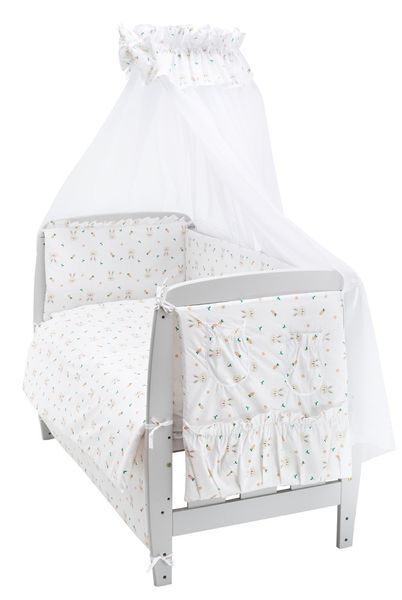 Дитяча постіль Babyroom Gold RG-08 білий (кролики з морквою) 681899 фото