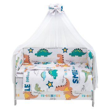 Дитяча постіль Babyroom Gold RG-08 білий (динозаврики) 681907 фото