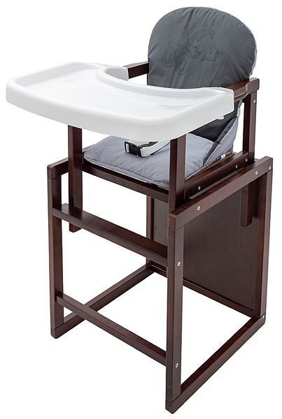 Стільчик-трансформер Babyroom Вінні-220 тонований графіт / сірий (ведмедик з будильником) 680565 фото