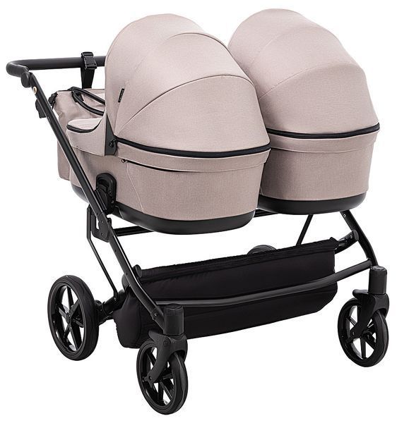 Коляска 2 в 1 для двійні Adamex Leo Duo Tip TK-72 капучино 681142 фото