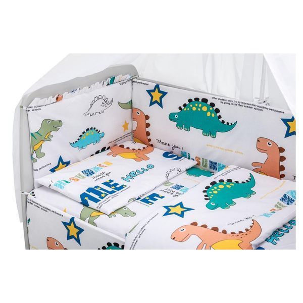 Дитяча постіль Babyroom Gold RG-08 білий (динозаврики) 681907 фото