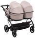 Коляска 2 в 1 для двійні Adamex Leo Duo Tip TK-72 капучино 681142 фото 5