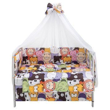 Дитяча постіль Babyroom Gold RG-08 білий (великі звірята) 681906 фото