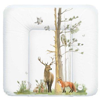 Повивальний матрац мʼякий Ceba Baby Soft changing mat medium (75x72 cm) W-144-000-724 basic woodland 681485 фото