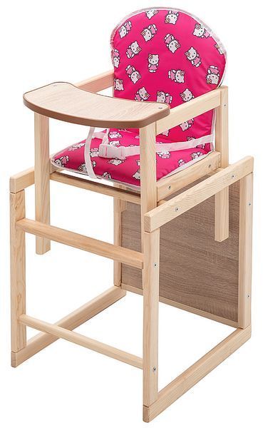 Стульчик-трансформер Наталка Зайчик-01 эконом розовый (hello kitty) 681047 фото