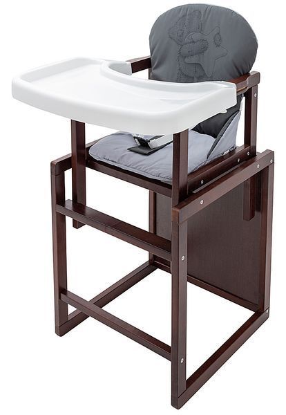 Стульчик-трансформер Babyroom Винни-220 тонированный графит / серый (мишка и звезда) 680566 фото
