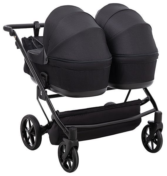 Коляска 2 в 1 для двійні Adamex Leo Duo Tip TK-53 чорний 681139 фото