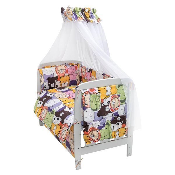 Дитяча постіль Babyroom Gold RG-08 білий (великі звірята) 681906 фото