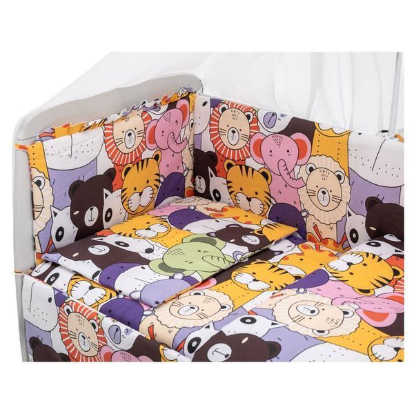 Дитяча постіль Babyroom Gold RG-08 білий (великі звірята) 681906 фото