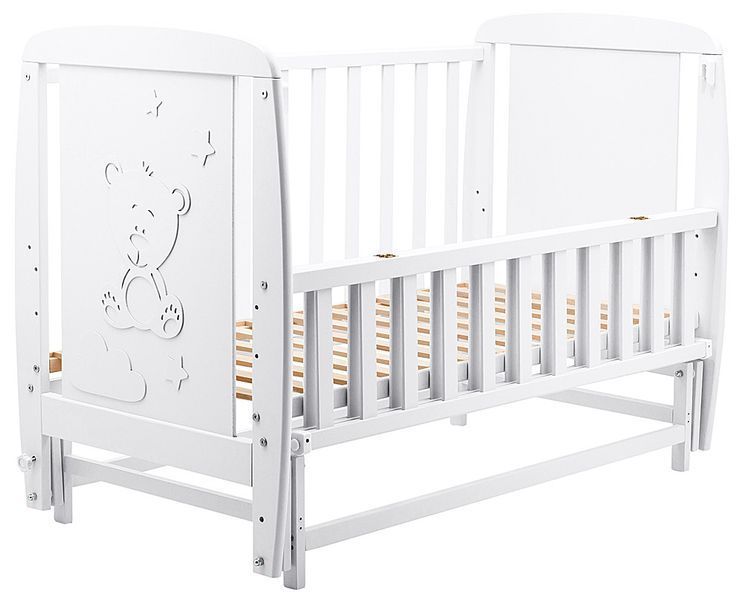 Ліжко Babyroom Умка DUMO-02 маятник, відкидний бік бук білий 626198 фото