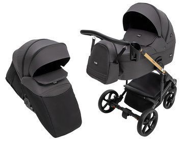 Коляска 2 в 1 Bair Onyx Soft OS-747 черный 680957 фото