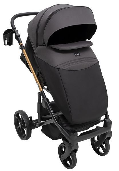 Коляска 2 в 1 Bair Onyx Soft OS-747 черный 680957 фото
