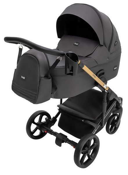 Коляска 2 в 1 Bair Onyx Soft OS-747 черный 680957 фото