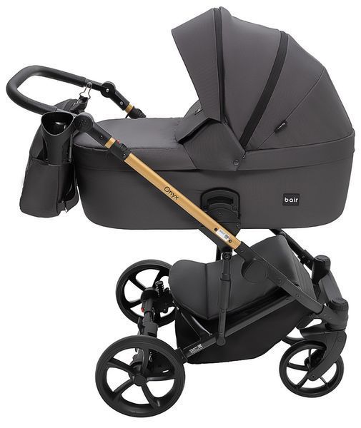 Коляска 2 в 1 Bair Onyx Soft OS-747 черный 680957 фото