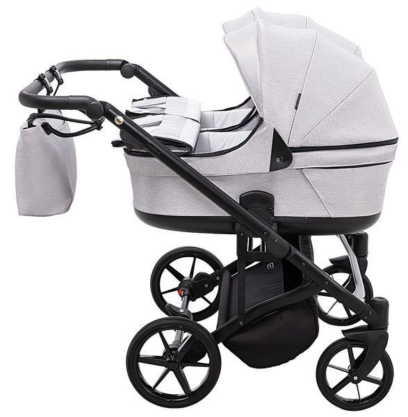 Коляска 2 в 1 для двойни Adamex Leo Duo Tip TK-1 светло-серый 681138 фото