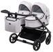 Коляска 2 в 1 для двойни Adamex Leo Duo Tip TK-1 светло-серый 681138 фото 2