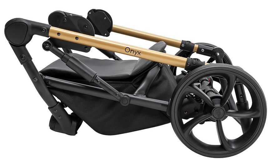 Коляска 2 в 1 Bair Onyx Soft OS-747 черный 680957 фото