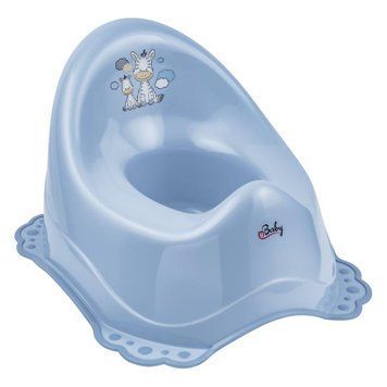 Горшок с антискользящим покрытием Maltex Zebra Chamber pot with anti slip rubber 6517_35 blue (голубой) 681199 фото