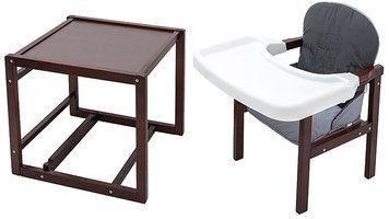 Стульчик-трансформер Babyroom Винни-220 тонированный графит / серый (мишка с чашкой) 680594 фото