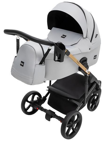 Коляска 2 в 1 Bair Onyx Soft OS-218 серый 680955 фото