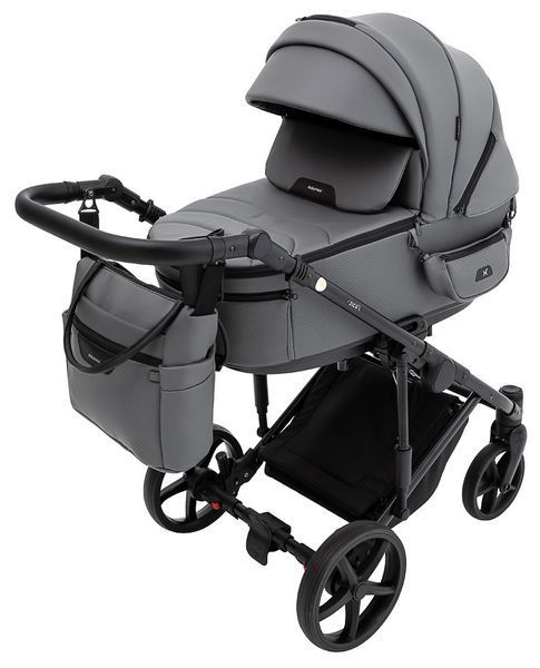 Коляска 2 в 1 Adamex Zico Eco Sa-4 тёмно-серый 680850 фото