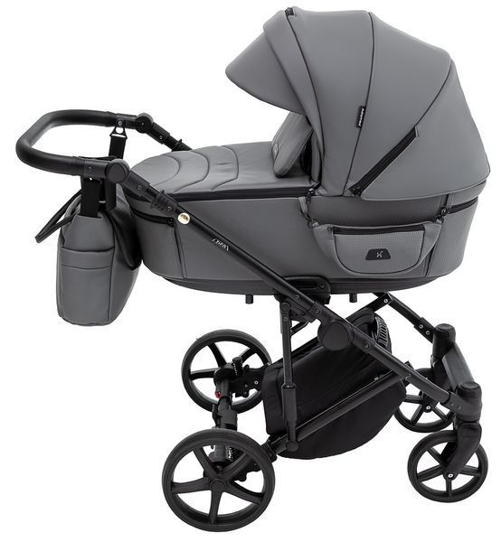 Коляска 2 в 1 Adamex Zico Eco Sa-4 тёмно-серый 680850 фото