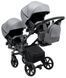 Коляска 2 в 1 для двійні Bair Kiwi DUO Soft BKP-218 сірий 681104 фото 7